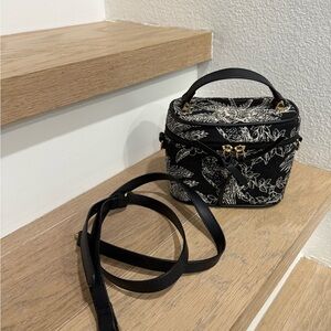 H&M mini bag Elegant Black Floral Women's Bag